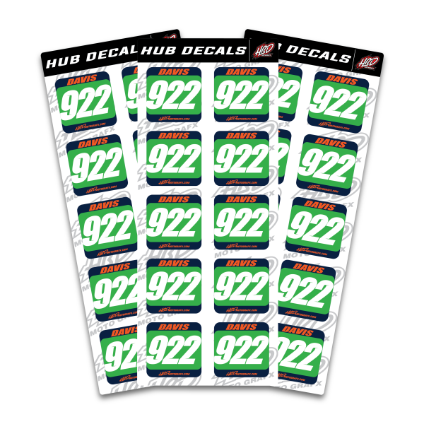 10 hub decals