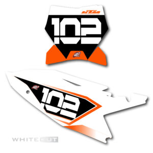 KTM SXF Whiteout Number Plate