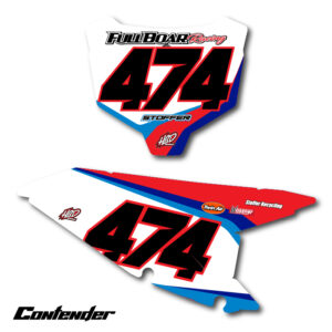 Beta RX Contender number plate