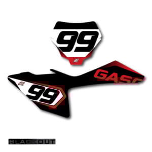 GasGas Blackout Number Plate