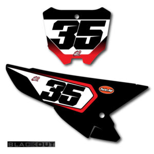 Honda Blackout Number Plate