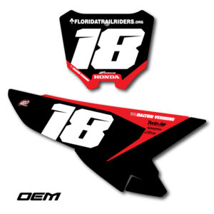 Honda OEM Number Plate