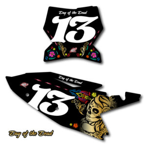 KTM SXF Day of the Dead Number Plate