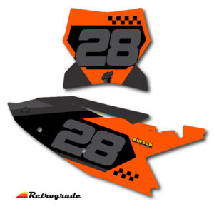 KTM Retrograde Number Plate