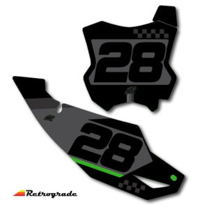 Kawasaki Retrograde Number Plate