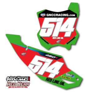 Kawasaki Team Number Plate