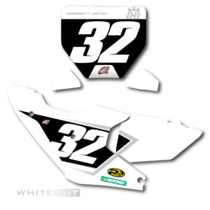 24 Husqvarna Whiteout Number Plate