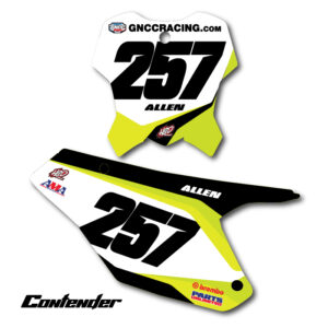 Triumph Contender Number Plate