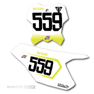 Triumph Whiteout Number Plate