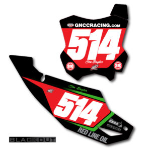 Kawasaki Blackout Number Plate