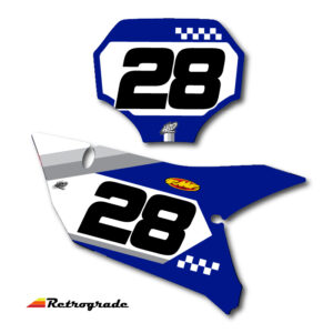 Yamaha Retrograde Number Plate