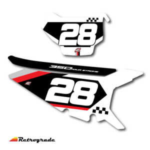 Beta Retrograde Number Plate